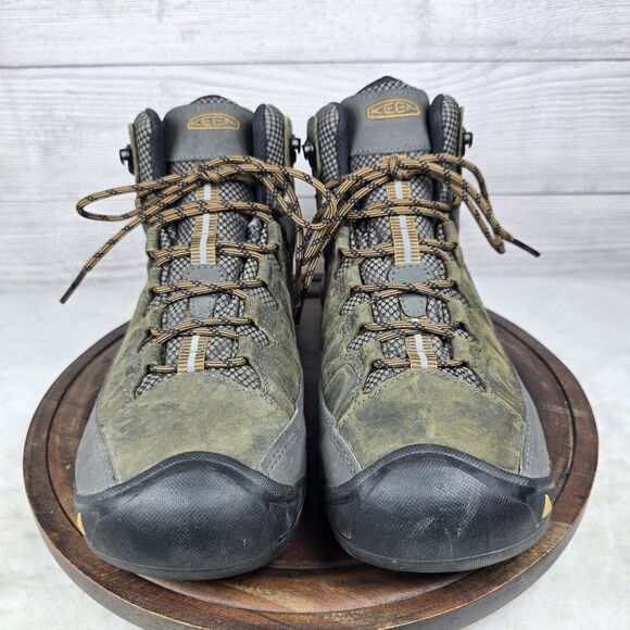 KEEN Targhee III Mid Waterproof Brown Leather Hiking Boots Men Sz 10 No Insoles main image 4